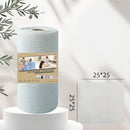 Christmas gift 50-Piece 25x25cm Polycotton Cleaning Cloth Roll, Reusable Dual-Use Dish & Surface Wipes for Home & Kitchen（orange）