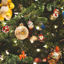 60pcs Mini Christmas Ornaments for Mini Tree Decorations Small Christmas Ornaments Resin Miniatures for Craft Christmas Decor