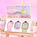 Pink Solid Perfume Set for Women: 3-Pack 4g Portable Pocket Balm with Natural Fragrance, Perfect for Travel