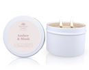 Amber & Musk Soy Candle Tin 165g