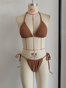 NEW Style Triangle Top Bikini Sexy Lady Mini Brazilian Swimwear Size XL