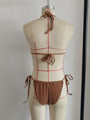 NEW Style Triangle Top Bikini Sexy Lady Mini Brazilian Swimwear Size XL