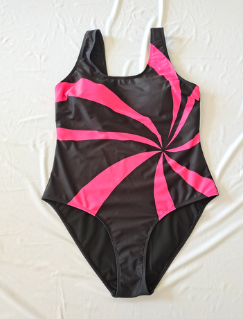 Minimalist Eye-Catching Contemporary Fit Plus-Size One-Piece Swimsuit Size 1XL