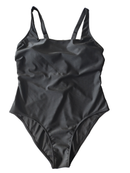Women's Plus Size Black One-Piece Swimsuit - Crisscross Back Straps Size 2XL