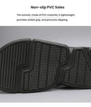 Men's 3-Color Convertible Sandals & Slippers, Outdoor Non-Slip EVA Thick-Sole Beach Shoes for Dual Wear(black)