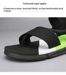 Men's 3-Color Convertible Sandals & Slippers, Outdoor Non-Slip EVA Thick-Sole Beach Shoes for Dual Wear(black)