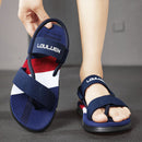 Men's 3-Color Convertible Sandals & Slippers, Outdoor Non-Slip EVA Thick-Sole Beach Shoes for Dual Wear(dark blue)