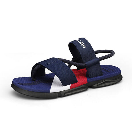 Men's 3-Color Convertible Sandals & Slippers, Outdoor Non-Slip EVA Thick-Sole Beach Shoes for Dual Wear(dark blue)