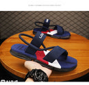 Men's 3-Color Convertible Sandals & Slippers, Outdoor Non-Slip EVA Thick-Sole Beach Shoes for Dual Wear(dark blue)