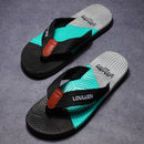 Men's Flip Flops with EVA-PVC Dual Sole, 3 Colors (Black/Blue/Green) for Comfort & Style for Summer Beach & Daily Wear(Black)