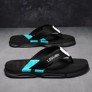 Men's Flip Flops: 4 Colors, EVA-PVC Blend, Comfort & Style for Summer Beach & Daily Wear(Black-green)