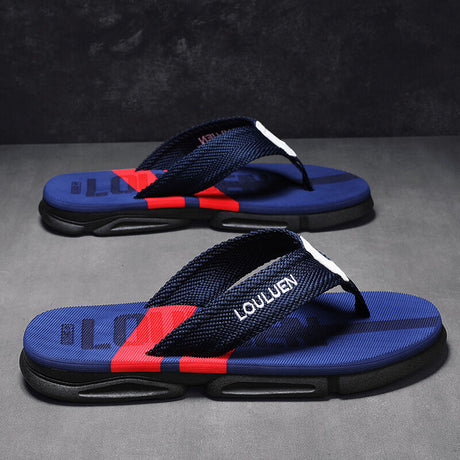Men's Flip Flops: 4 Colors, EVA-PVC Blend, Comfort & Style for Summer Beach & Daily Wear(Blue)