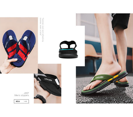 Men's Flip Flops: 4 Colors, EVA-PVC Blend, Comfort & Style for Summer Beach & Daily Wear(Green)