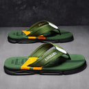 Men's Flip Flops: 4 Colors, EVA-PVC Blend, Comfort & Style for Summer Beach & Daily Wear(Green)