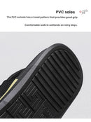 Men's Outdoor Non-Slip Sandals, 4-Color EVA Lightweight Thick-Sole Beach Slippers for Casual & Sports(black)