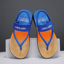 Men's Outdoor Non-Slip Sandals, 4-Color EVA Lightweight Thick-Sole Beach Slippers for Casual & Sports(royal blue)