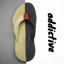 Men's Outdoor Non-Slip Flip Flops, 6 Colors EVA Lightweight Thick-Sole Beach Sandals for Casual & Sports(black and green)