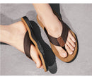 Men's Outdoor Non-Slip Flip Flops, 6 Colors EVA Lightweight Thick-Sole Beach Sandals for Casual & Sports(khaki)