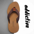 Men's Outdoor Non-Slip Flip Flops, 6 Colors EVA Lightweight Thick-Sole Beach Sandals for Casual & Sports(khaki)