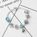 Anime Character Colorful Umbrella Alloy Charm Bracelet with Rhinestones(18cm)