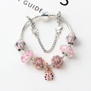 Spring Blossom Charm Bracelet with Flower Beads(20cm)