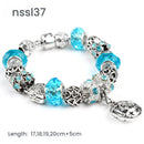 11 Styles Charm Bracelets Set,Colorful Alloy & Glass Beaded Bracelets(double)