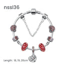 11 Styles Charm Bracelets Set,Colorful Alloy & Glass Beaded Bracelets(triple)
