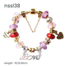 11 Styles Charm Bracelets Set,Colorful Alloy & Glass Beaded Bracelets(triple)