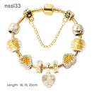11 Styles Charm Bracelets Set,Colorful Alloy & Glass Beaded Bracelets(triple)