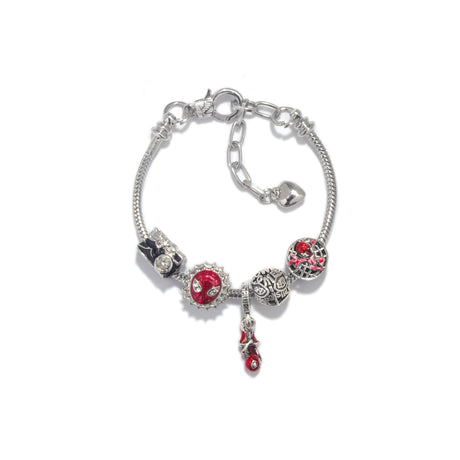 Cartoon Punk Spider-Man Themed Rhinestone Bracele(17cm)