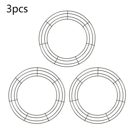 Metal Wreath Round Iron Ring For Christmas