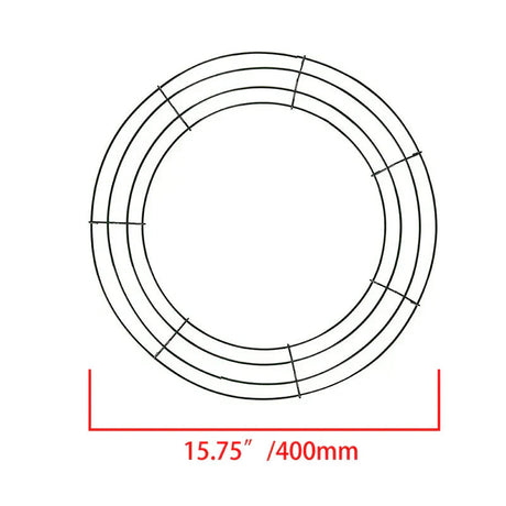 Metal Wreath Round Iron Ring For Christmas
