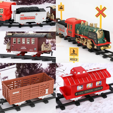 RC Track Train Set with Steam Effect