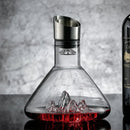 1500ML Iceberg Crystal Decanter Handmade Lead-Free Glass Wine
