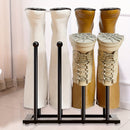 Black Metal Shoe Rack Organizer for Entryway