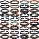 Men's Vintage PU Leather Bracelet Set (36pcs)