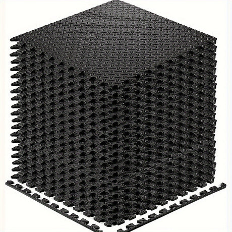 Interlocking Black EVA Fitness Mats Set (20pcs)