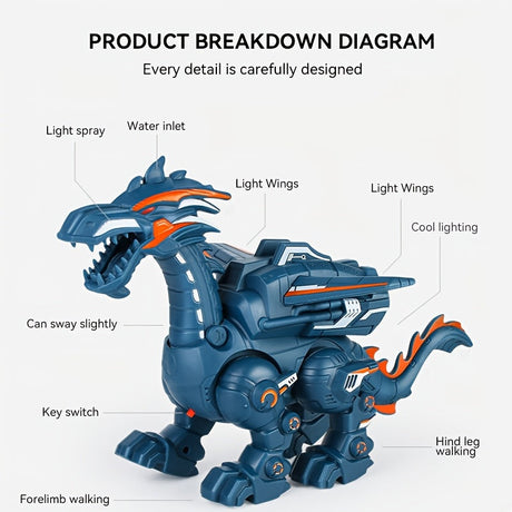 Walking Dinosaur Toy with Lights
