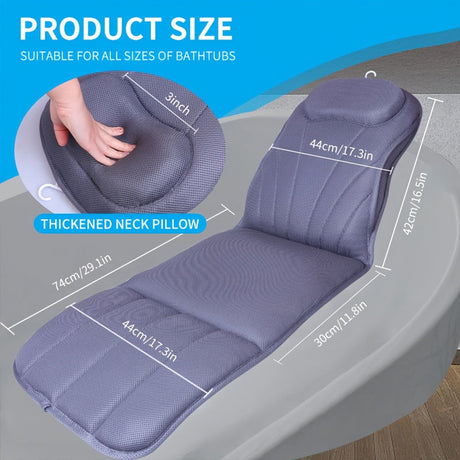 Full Body Bathtub Mat Pillow