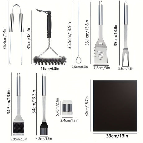 BBQ Grill Accessories Set (17pcs)