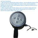 LED Lights Speaker with Powerful Bass Black