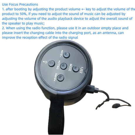 LED Lights Speaker with Powerful Bass Black