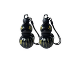 2pcs 800ml Gourd Water Bottle Black