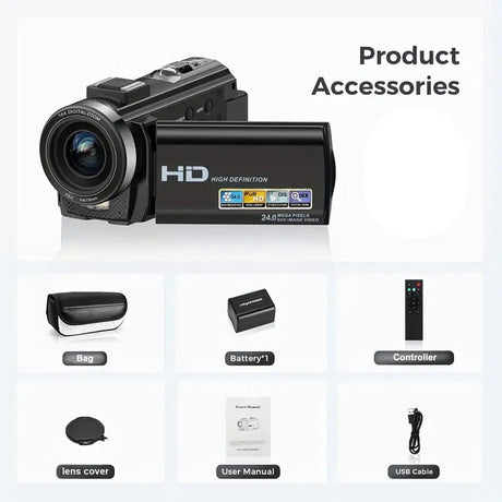 1080P 24MP Digital Camera with 3.0