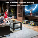 Portable Karaoke Speaker with 2 Wireless Microphones