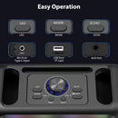 Portable Karaoke Speaker with 2 Wireless Microphones