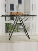 2-Tier Foldable Clothes Drying Rack  for Balcony Bay Window-White