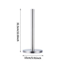 Stainless Steel Paper Towel Holder for Kitchen Countertop Cling Film Storage Rack-Silver
﻿