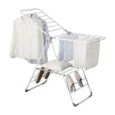 Floor-Standing Folding Wing-Shaped Drying Rack-White