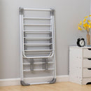 Floor-Standing Folding Wing-Shaped Drying Rack-White